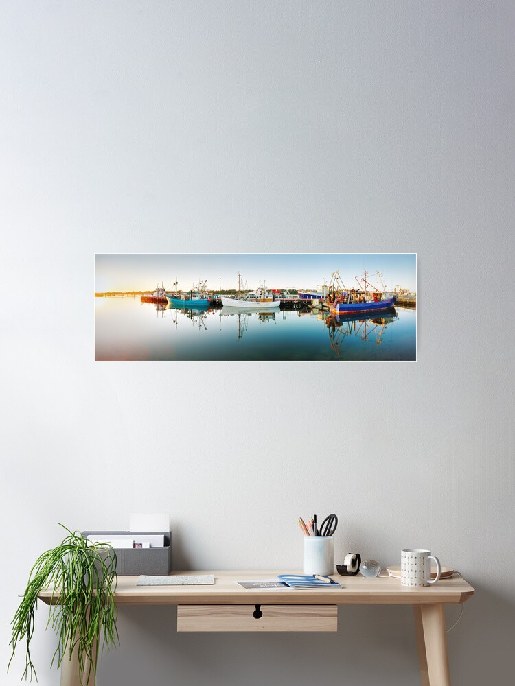 Thumbnail 1 of 3, Poster, Lakes Entrance Boats, Gippsland, Victoria, Australia designed and sold by Chockstone.