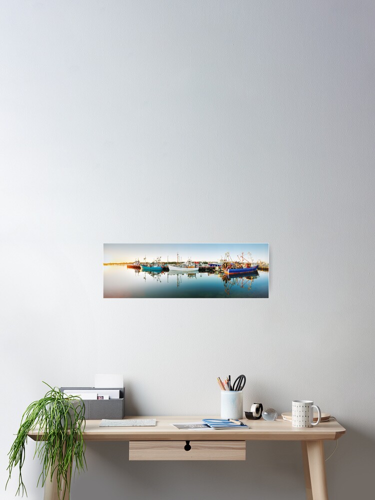 Thumbnail 1 of 3, Poster, Lakes Entrance Boats, Gippsland, Victoria, Australia designed and sold by Chockstone.