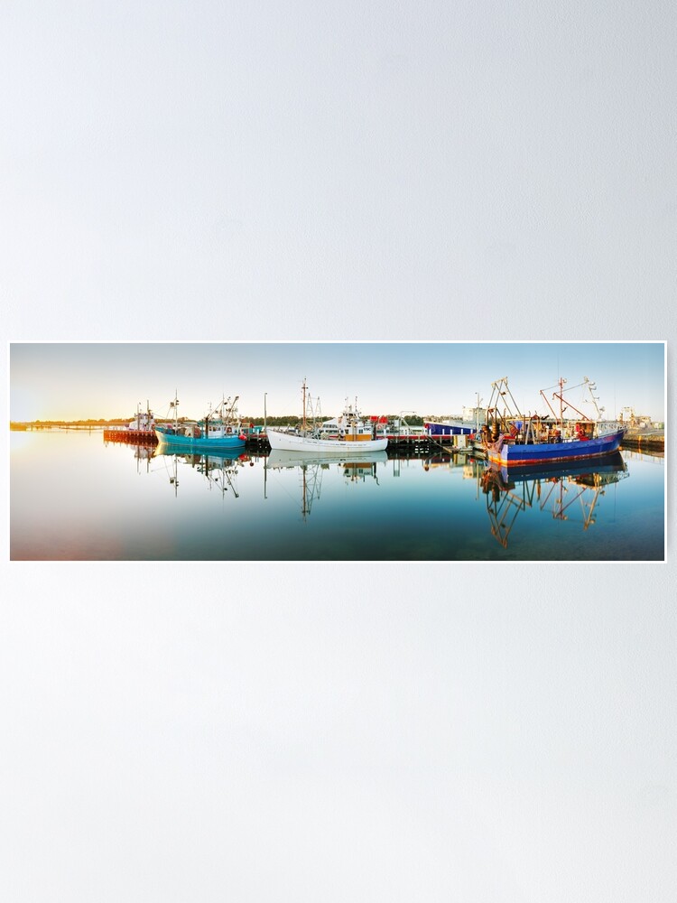 Thumbnail 2 of 3, Poster, Lakes Entrance Boats, Gippsland, Victoria, Australia designed and sold by Chockstone.