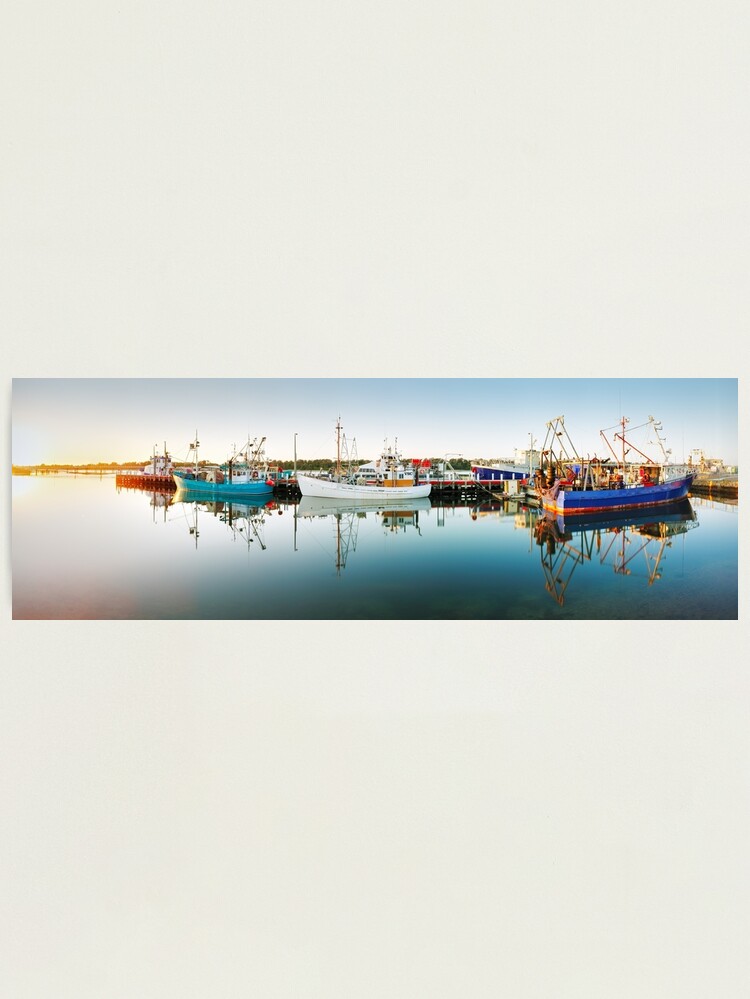Thumbnail 1 of 3, Photographic Print, Lakes Entrance Boats, Gippsland, Victoria, Australia designed and sold by Chockstone.
