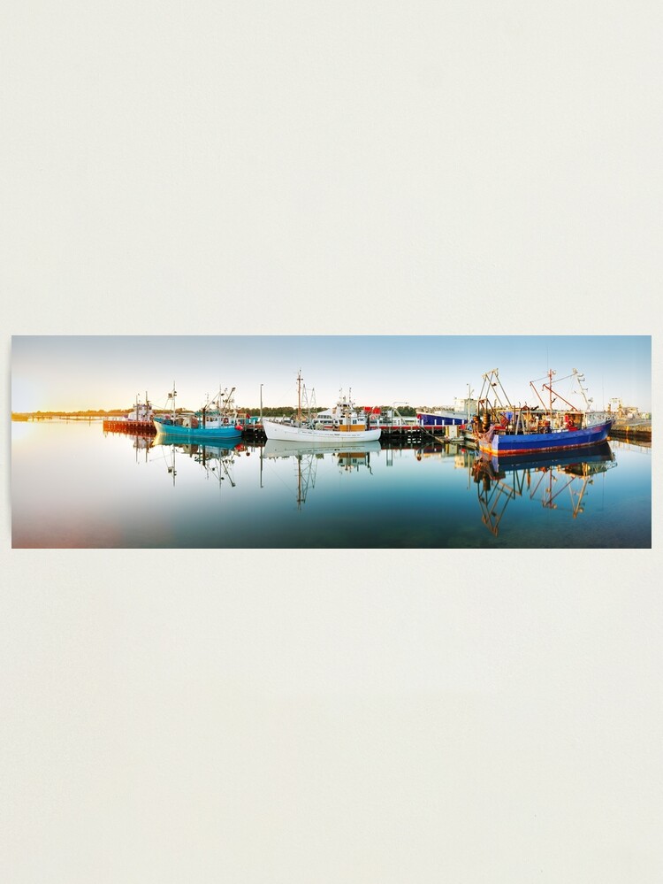 Thumbnail 2 of 3, Photographic Print, Lakes Entrance Boats, Gippsland, Victoria, Australia designed and sold by Chockstone.