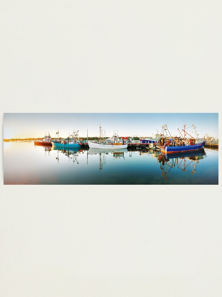 Thumbnail 2 of 3, Photographic Print, Lakes Entrance Boats, Gippsland, Victoria, Australia designed and sold by Chockstone.
