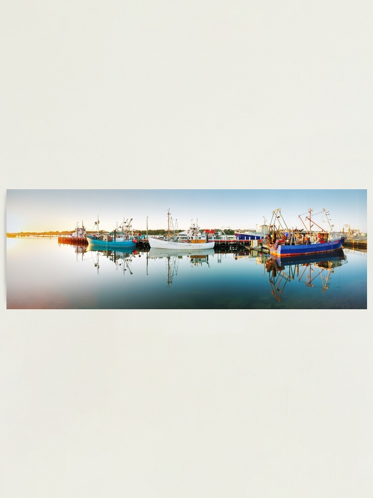 Thumbnail 2 of 3, Photographic Print, Lakes Entrance Boats, Gippsland, Victoria, Australia designed and sold by Chockstone.