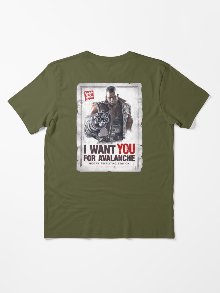 Barret Wallace Wants You for Avalanche T-Shirt Essential T-Shirt for Sale  by jlaser