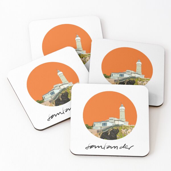 Item preview, Cabo Mayor Lighthouse Orange Background designed and sold by AnaSanSegundo.