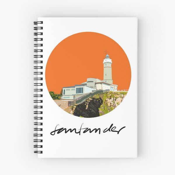 Item preview, Cabo Mayor Lighthouse Orange Background designed and sold by AnaSanSegundo.