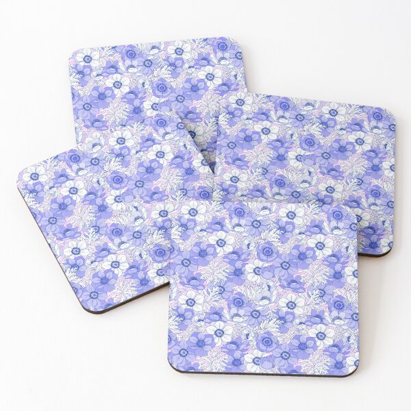 Item preview, Blue flowers Anemones designed and sold by minyanna.
