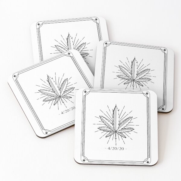 Item preview, Art Deco Weed Plant designed and sold by wordaesthetic.
