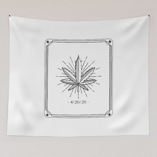 Item preview, Art Deco Weed Plant designed and sold by wordaesthetic.
