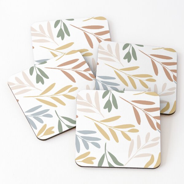 Item preview, Floral Pattern, Botanical Leaves, Blush Pink, Green, Gold designed and sold by meggydesigns.