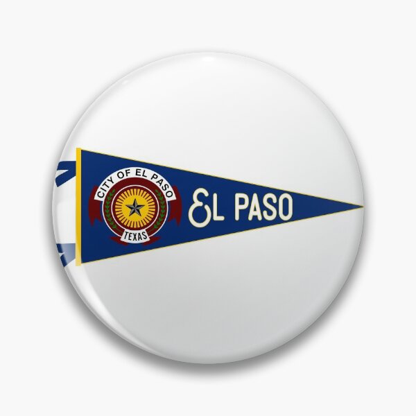 Artikelvorschau, El Paso Flag Pennant entworfen und verkauft von Decal Mania.