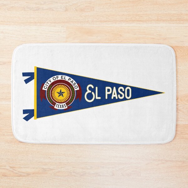 Item preview, El Paso Flag Pennant designed and sold by Decal Mania.