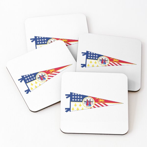 Item preview, Detroit Flag Pennant designed and sold by Decal Mania.