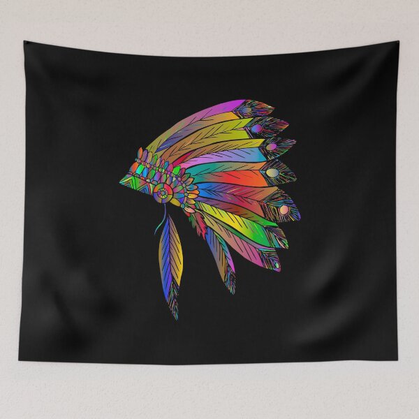 Item preview, Native American Feather Headdress USA America Indian Chief designed and sold by MagicBoutique.