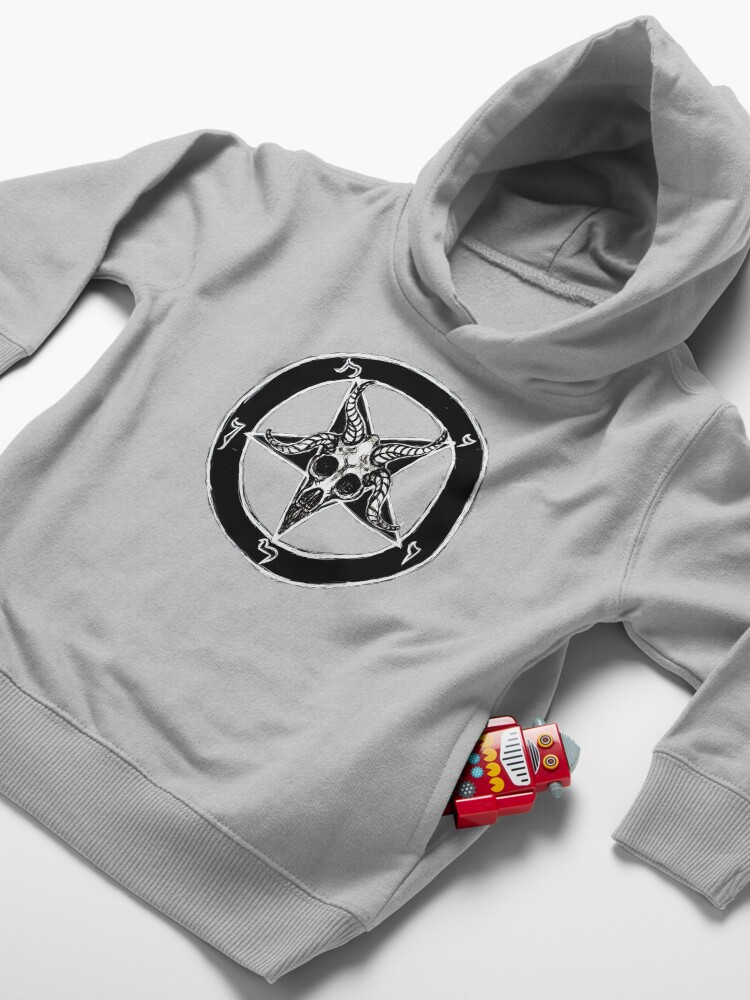 Alternate view of Baphomet Pentagram Toddler Pullover Hoodie
