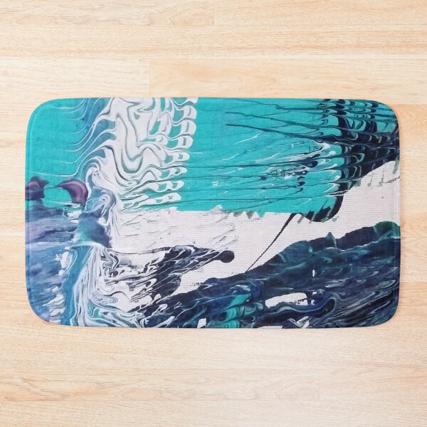 Item preview, Teal brush strokes designed and sold by FoveaDesigns.