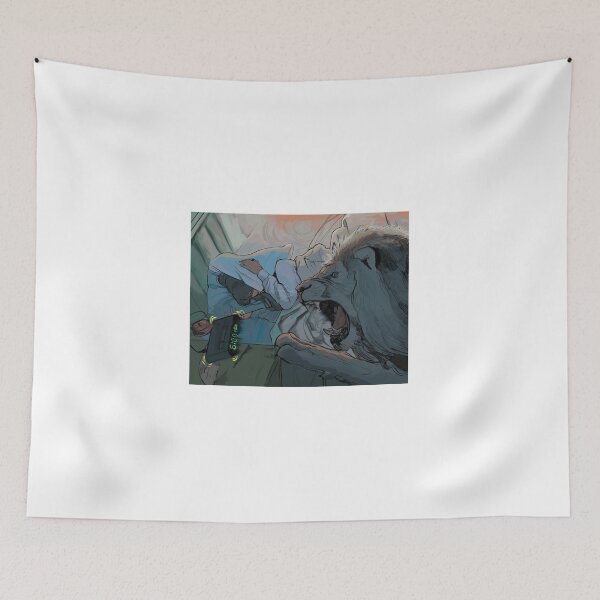 Item preview, Lion "snooze button" alarm clock sunrise illustration  designed and sold by SynesNick.