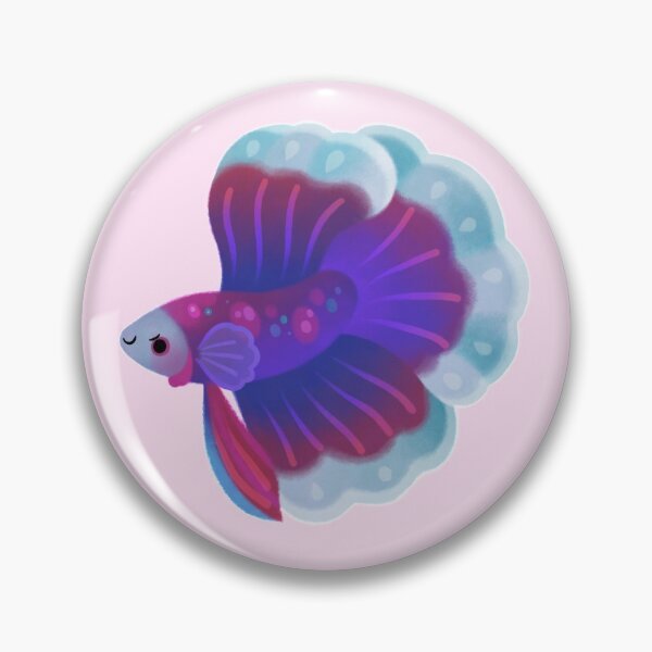 Blue Betta Pin