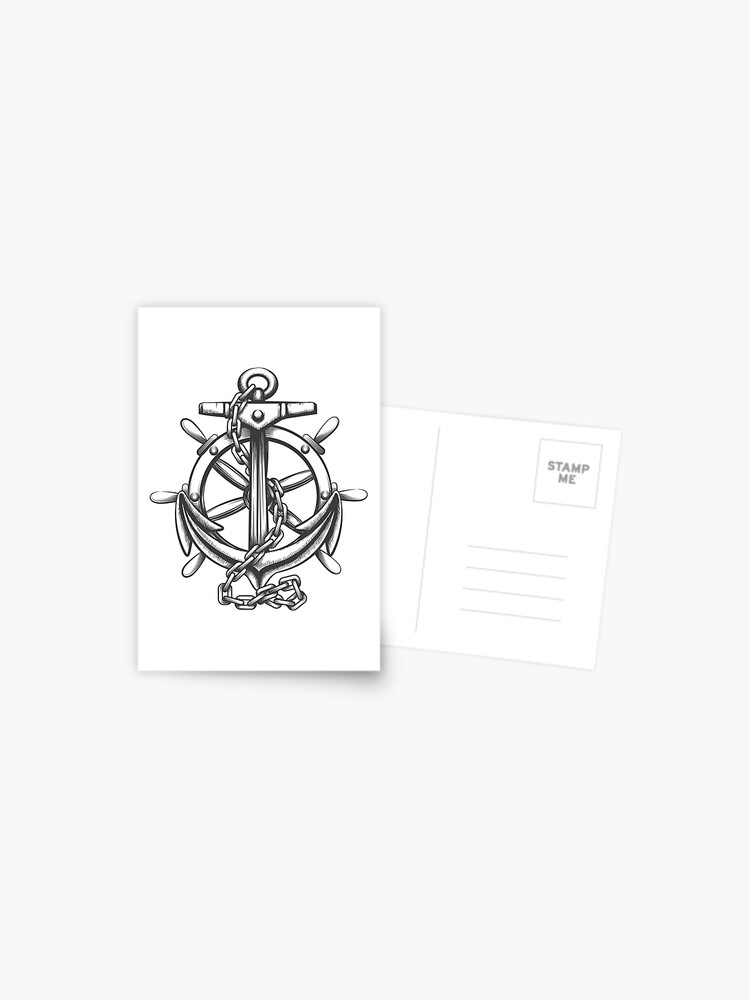 Marine Equipment Anchor Compass Lifebuoy Steering Black Outline Silhouette  Stock Vector Illustration Stock Illustration - Download Image Now - iStock