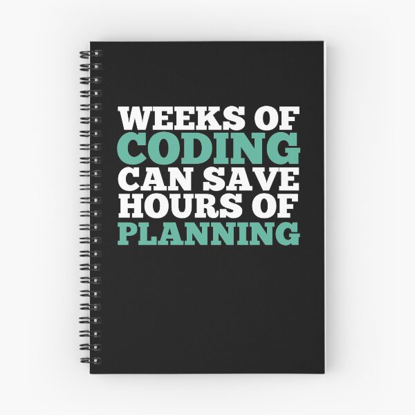 Item preview, Weeks Of Coding Can Save Hours Of Planning Funny Programmer designed and sold by majuga.