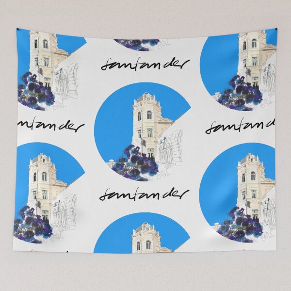 Item preview, Casino del Sardinero, Santander, Blue Background designed and sold by AnaSanSegundo.
