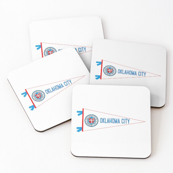 Item preview, Oklahoma City Flag Pennant designed and sold by Decal Mania.