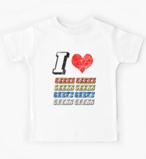 I love Geeks Kids Tee