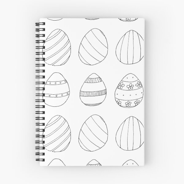 Item preview, Six Black and White Easter Eggs Doodle designed and sold by Danica Templeton.