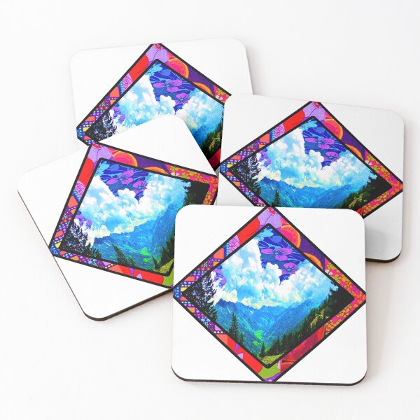 Item preview, Retro Hippy Mountains  designed and sold by artbyomega.
