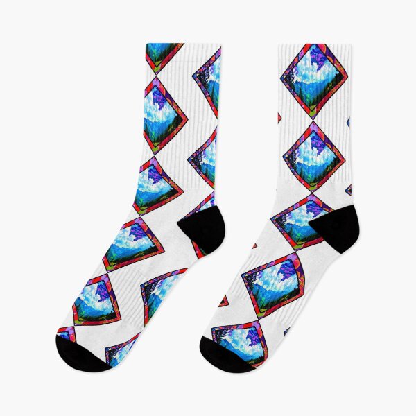 Item preview, Retro Hippy Mountains  designed and sold by artbyomega.