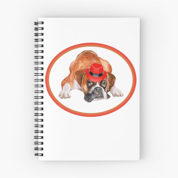 Item preview, Funny Boxer in Red Hat! Especially for Boxer dog owners! designed and sold by rs-designs.
