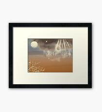 Martian Landscape Framed Print