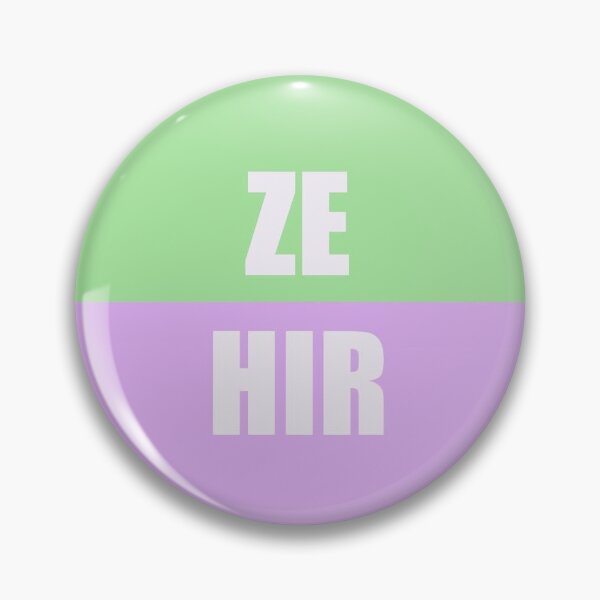 Item preview, Ze/Hir Genderqueer Pride designed and sold by keatonposada.