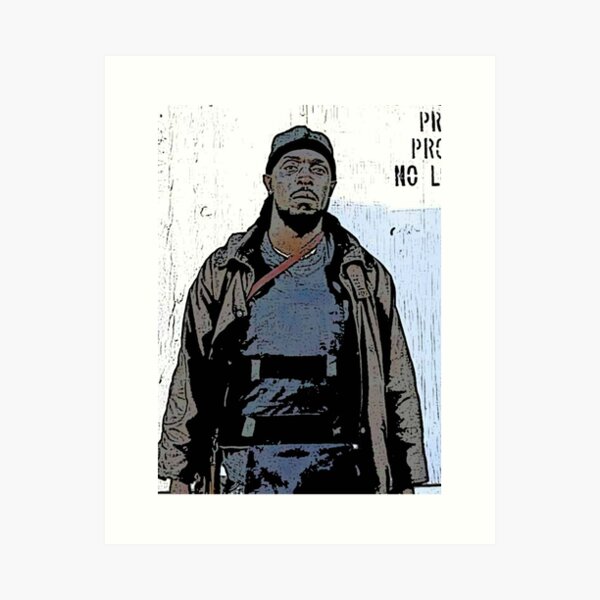 Item preview, Omar Little, The Wire, Comic Book Character Art, Michael K Williams designed and sold by Nicolette Olivier.