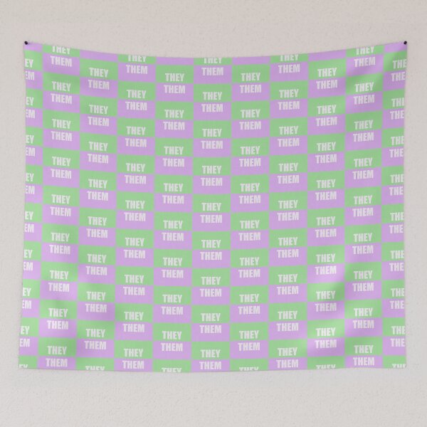 Item preview, They/Them Genderqueer Pride designed and sold by keatonposada.