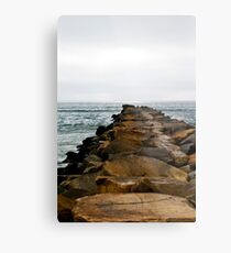 Oceanside Jetty Metal Print