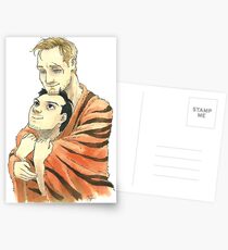 Tiger Blanket Fluff Postcards