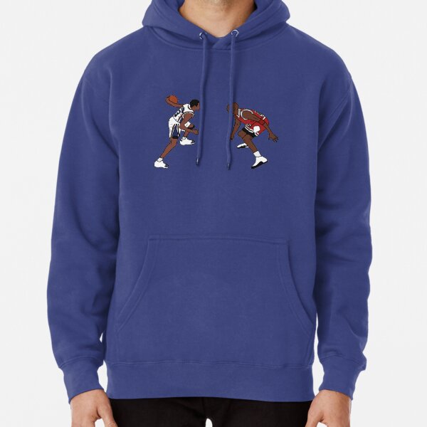 Allen Iverson Crosses Over Michael Jordan Pullover Hoodie