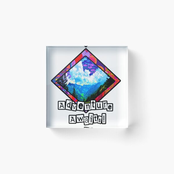 Item preview, Adventure Awaits Mountains  designed and sold by artbyomega.