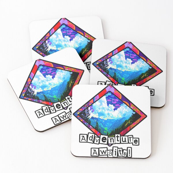 Item preview, Adventure Awaits Mountains  designed and sold by artbyomega.