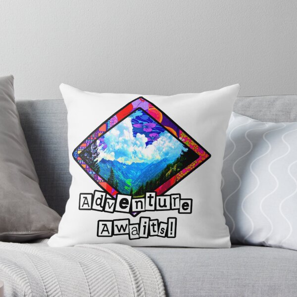Item preview, Adventure Awaits Mountains  designed and sold by artbyomega.