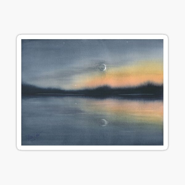 Moonrise in Algonquin Sticker
