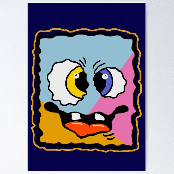 Item preview, Lustiges Schwamm Cartoon Gesicht designed and sold by Nicole Bleck.