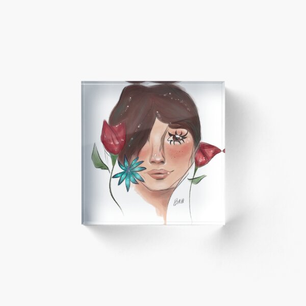 Flower Girl Acrylic Block