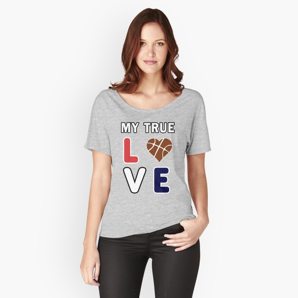 Bball My True Love Practice Hoops Bballer Coach. Relaxed Fit T-Shirt