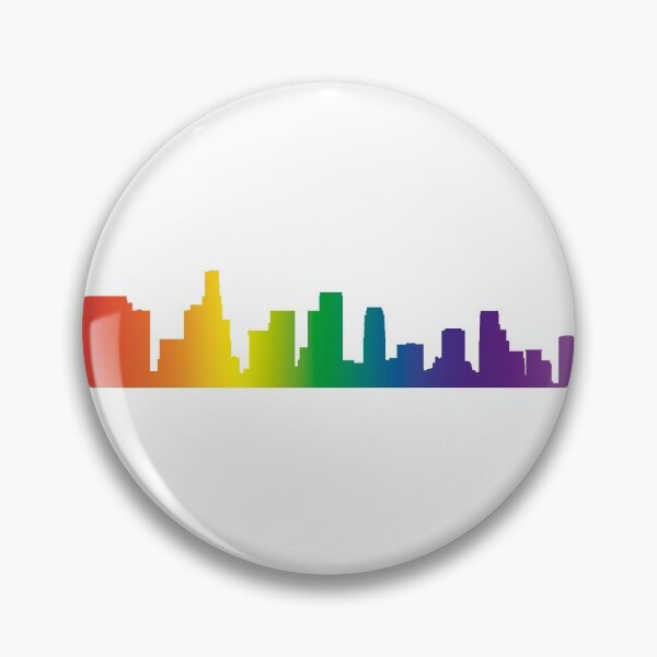 Item preview, Los Angels Skyline in Rainbow designed and sold by mattpanta.