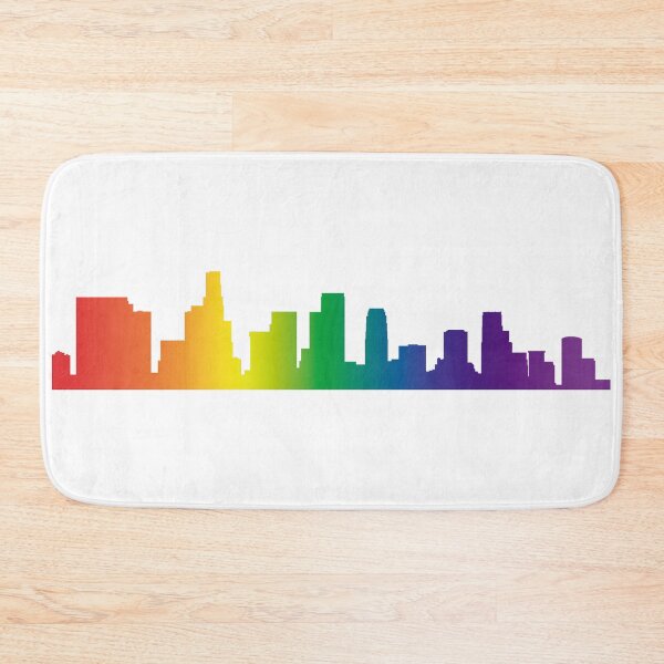 Item preview, Los Angels Skyline in Rainbow designed and sold by mattpanta.