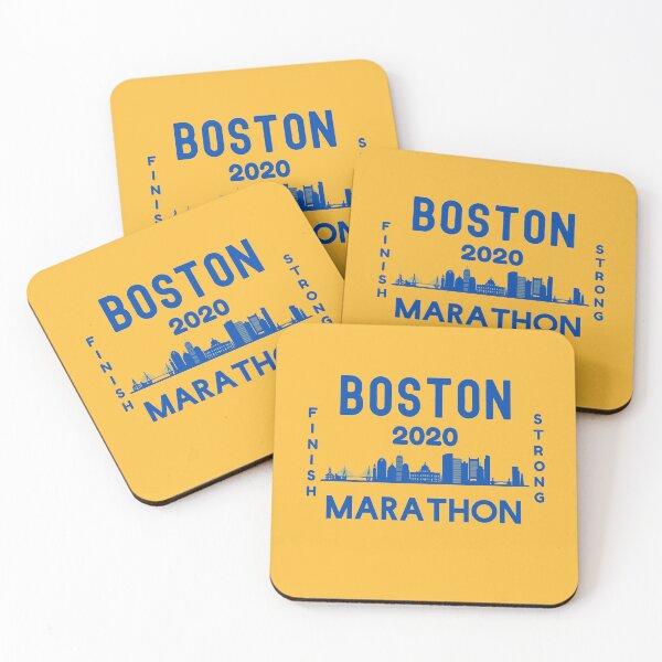 Item preview, Boston Marathon 2020 - 5K, 10K, Full, Half Marathoner Gift, Runner's Gift, Running Gift,  Blue, Yellow designed and sold by RaceRunnerz-.