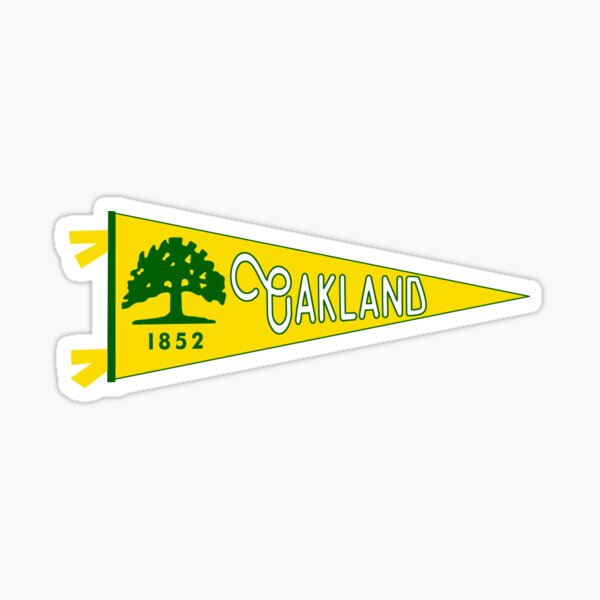 Oakland Flag Pennant Sticker