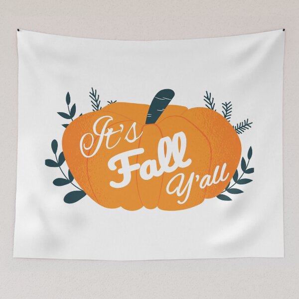 Item preview, It's Fall Yall Pumpkin graphic designed and sold by RedmonsDesigns.